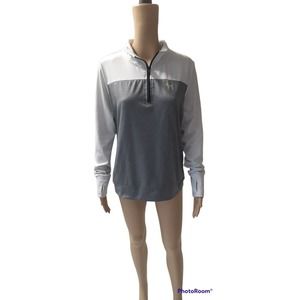 Victoria's Secret PINK Ultimate Long-sleeved 1/4 Zip Stretch Shirt Size Large